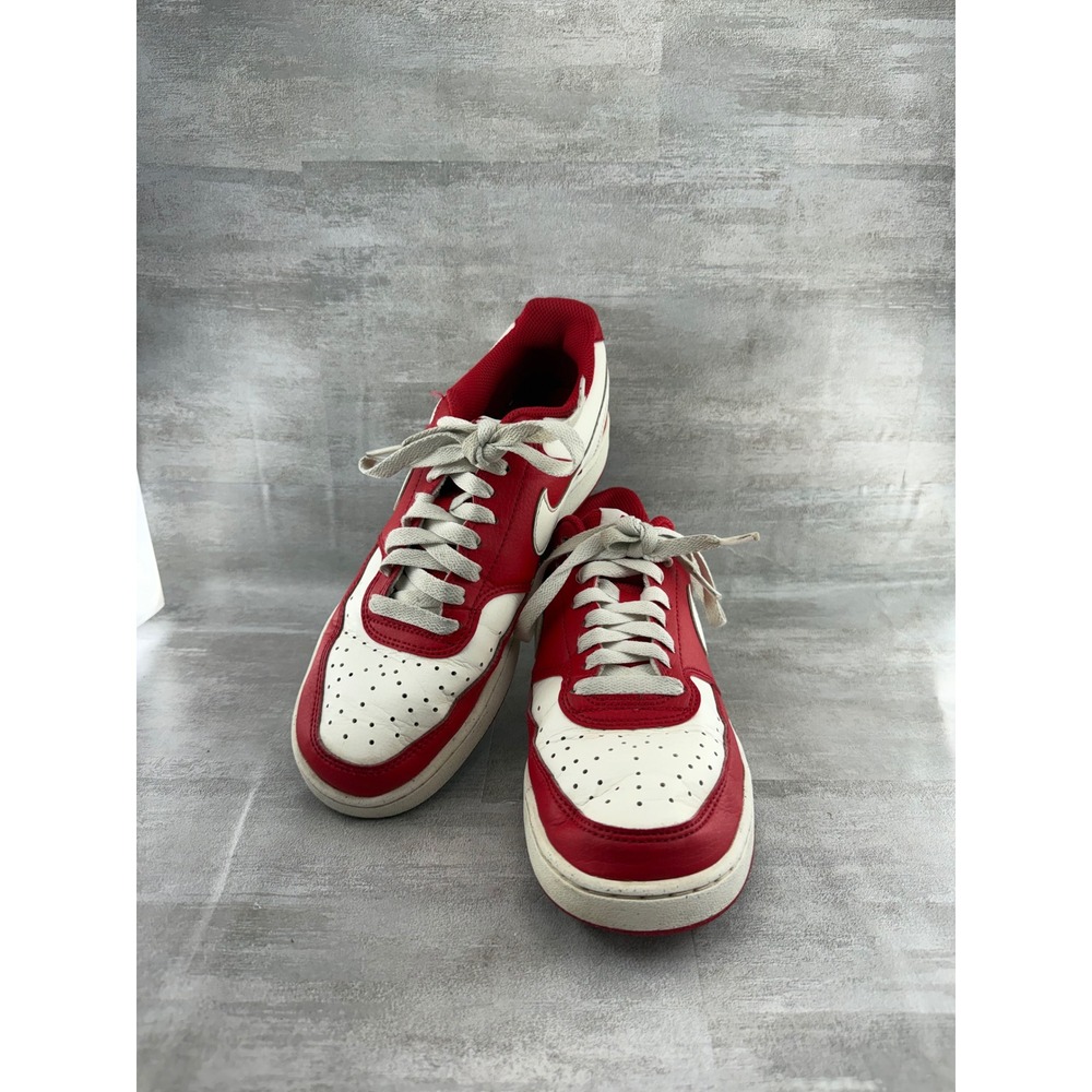 Nike Court Vision Low Red Sail White Sneakers DH3158-602 Women Sz 9